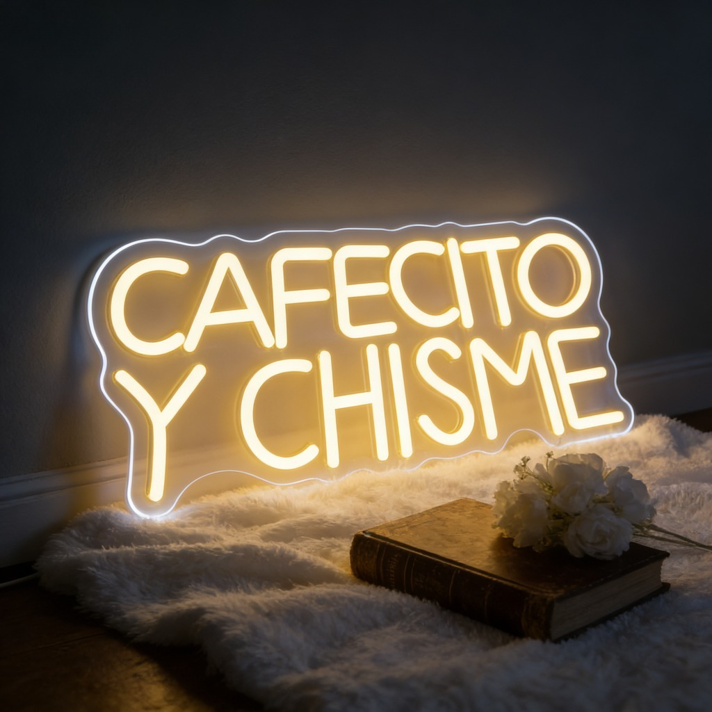 Cafecito Y Chisme Spanish Neon – Outdoor Lighting Decor Ideas recenzja i cena