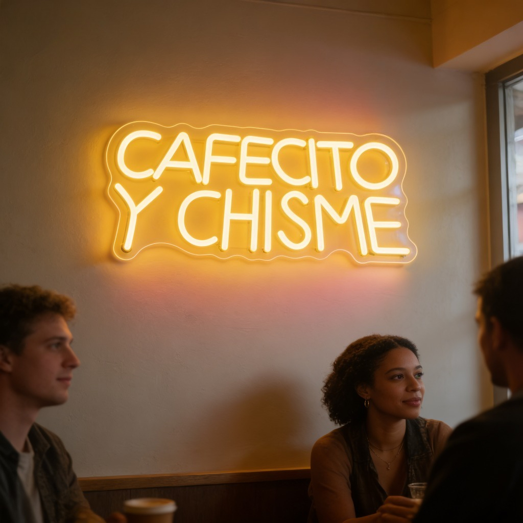 Cafecito Y Chisme Spanish Neon – Outdoor Lighting Decor Ideas recenzja i cena