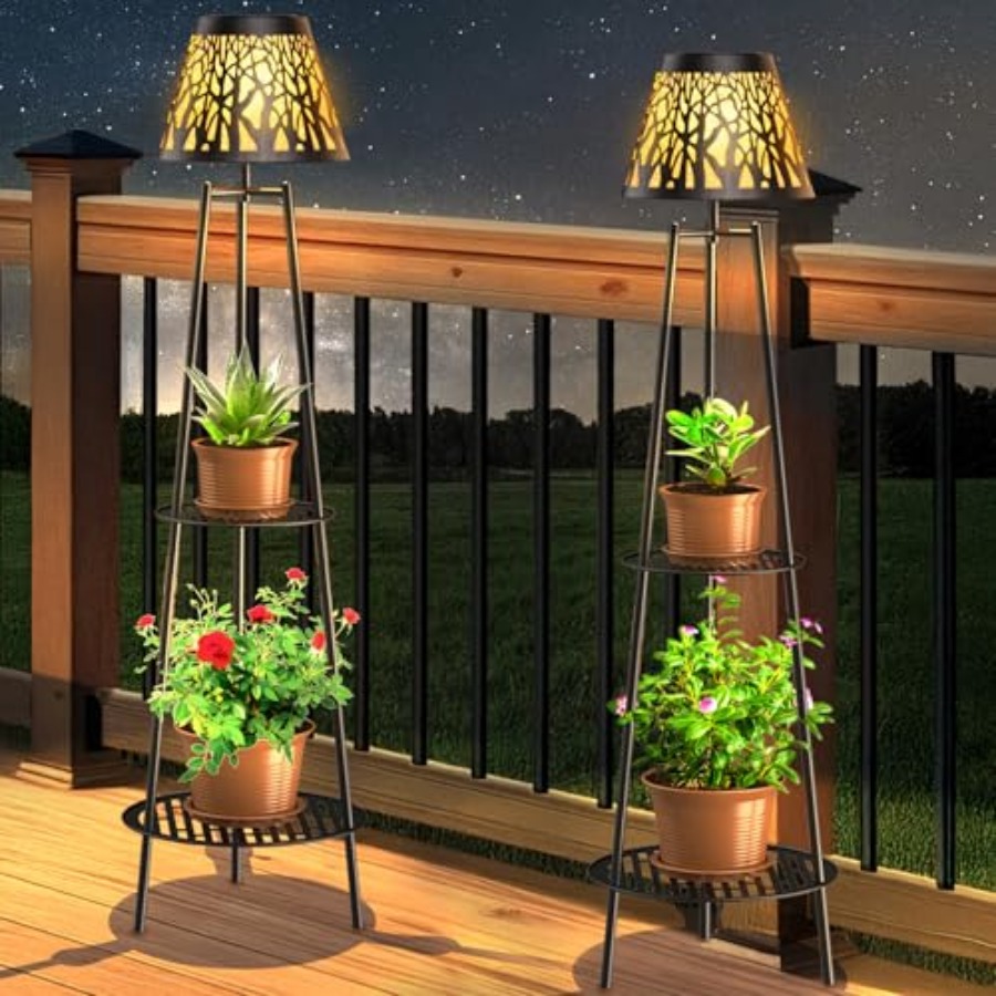 2 Pack Outdoor Solar Floor Lam – Lighting Decoration Outdoor recenzja i cena
