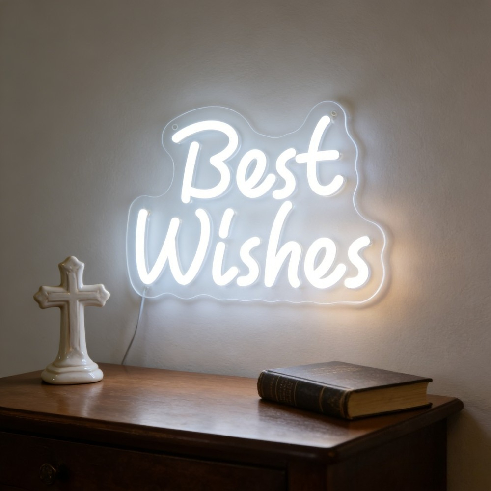 Best Wishes Dimmable LED Neon  – Outdoor Lighting Decor Ideas recenzja i cena