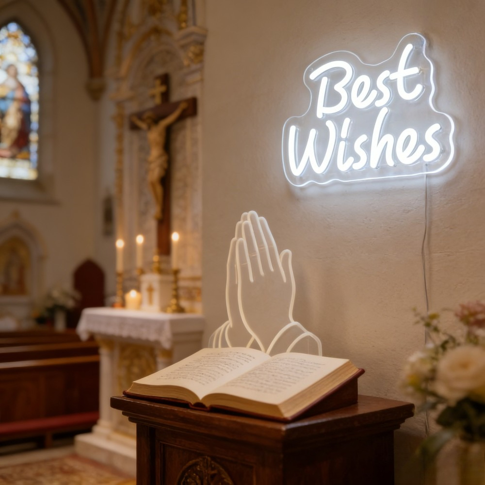 Best Wishes Dimmable LED Neon  – Outdoor Lighting Decor Ideas recenzja i cena