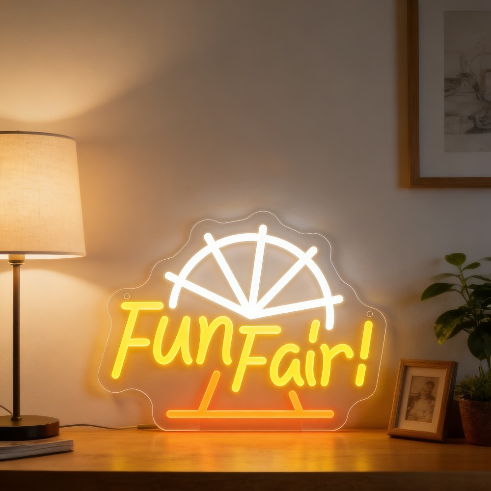 Fun Fair LED Neon Light for Wa – Outdoor Lighting Decor Ideas recenzja i cena