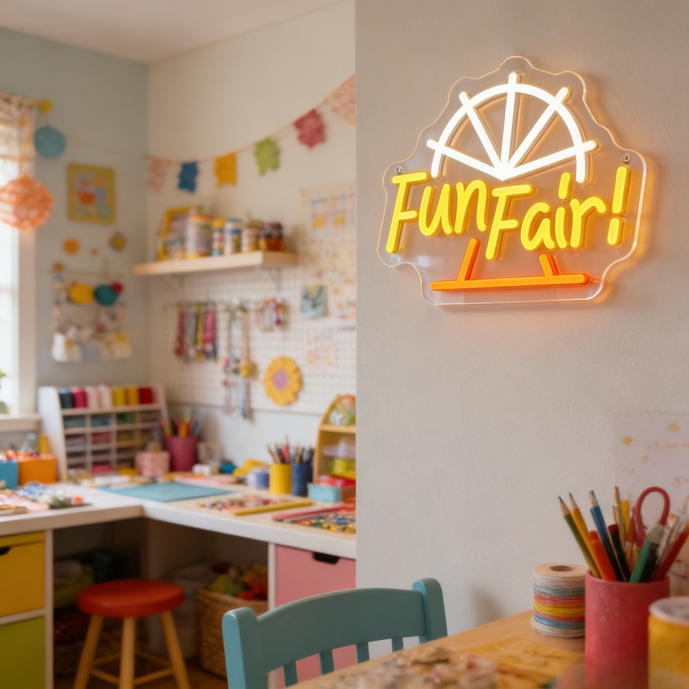 Fun Fair LED Neon Light for Wa – Outdoor Lighting Decor Ideas recenzja i cena