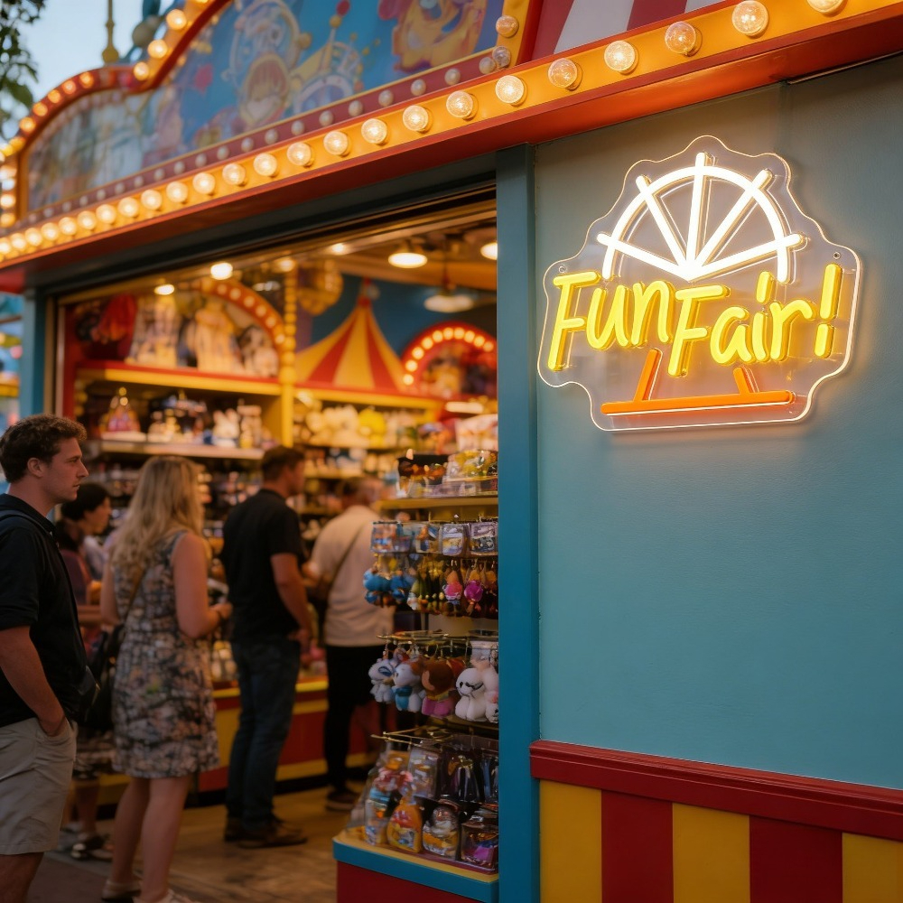 Fun Fair LED Neon Light for Wa – Outdoor Lighting Decor Ideas recenzja i cena