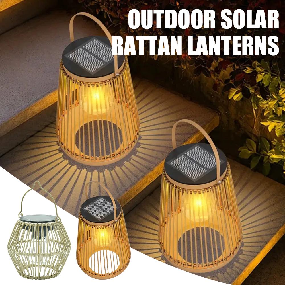 IP65 Waterproof Solar Rattan L – Lighting Decoration Outdoor recenzja i cena