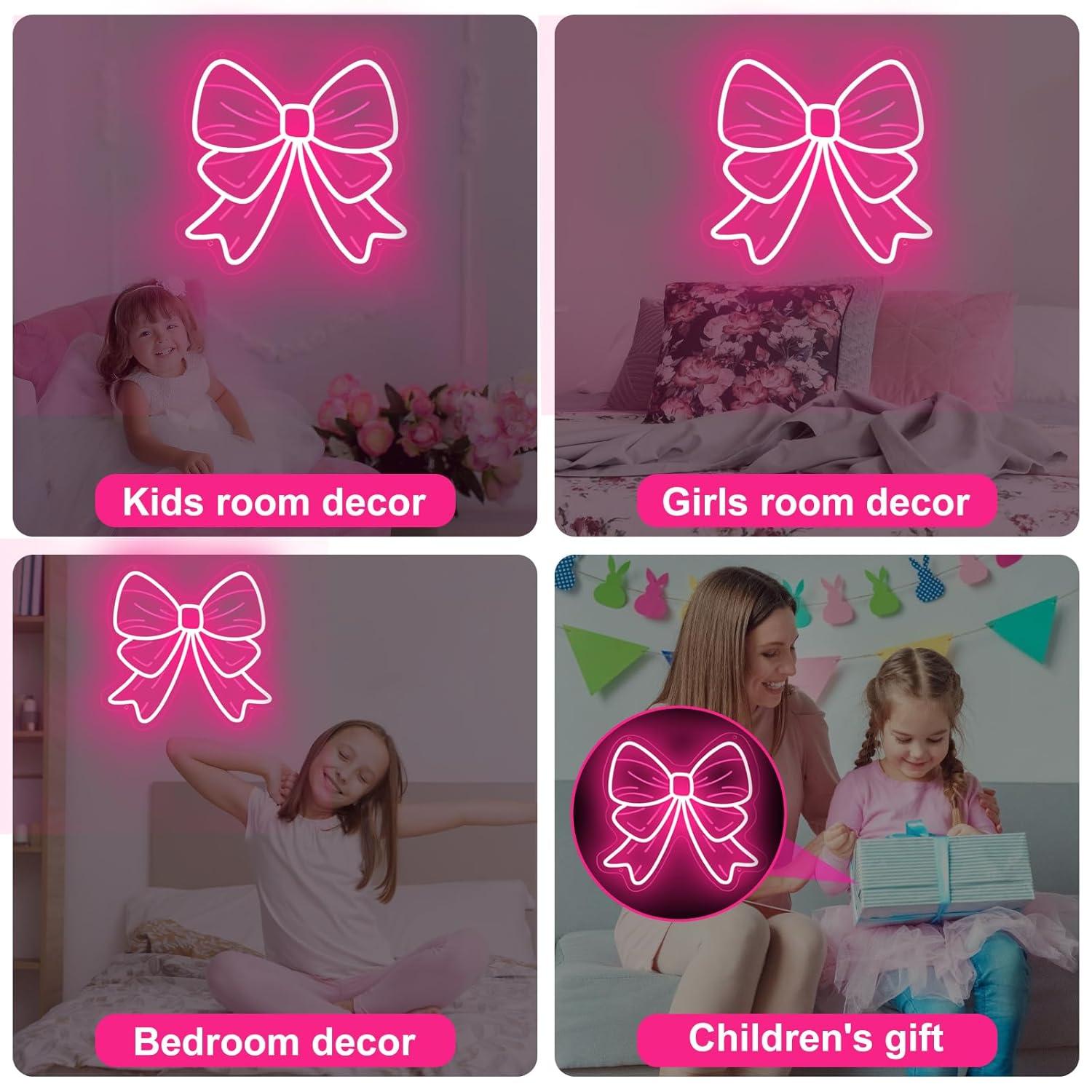 Bow Neon Signs USB Dimmable LE – Lighting Decor In Room recenzja i cena
