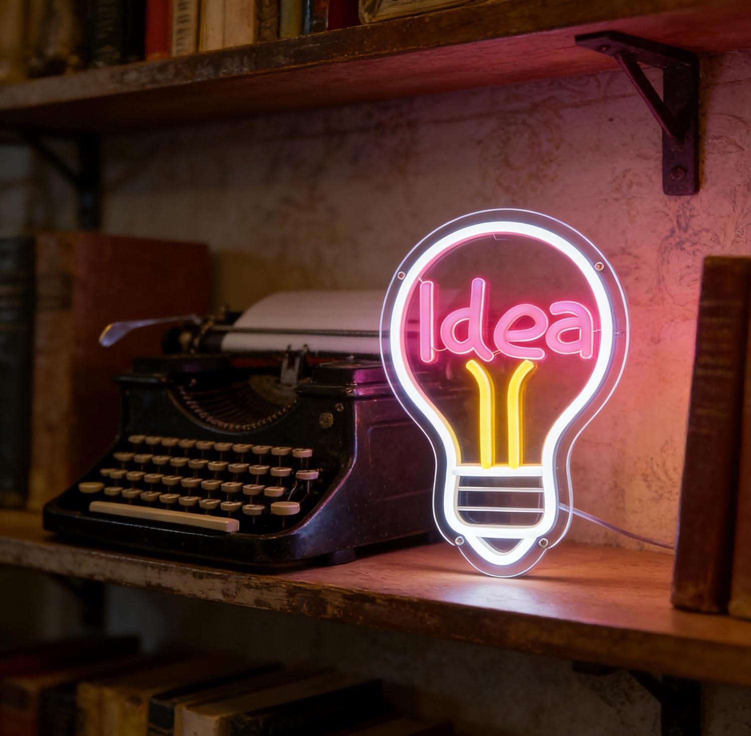 Idea Neon Sign USB Powered LED – Outdoor Lighting Decor Ideas recenzja i cena