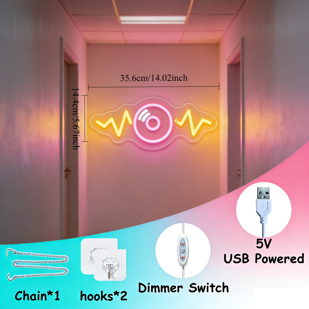 Sound Wave LED Neon Sign for B – Outdoor Lighting Decor Wow recenzja i cena
