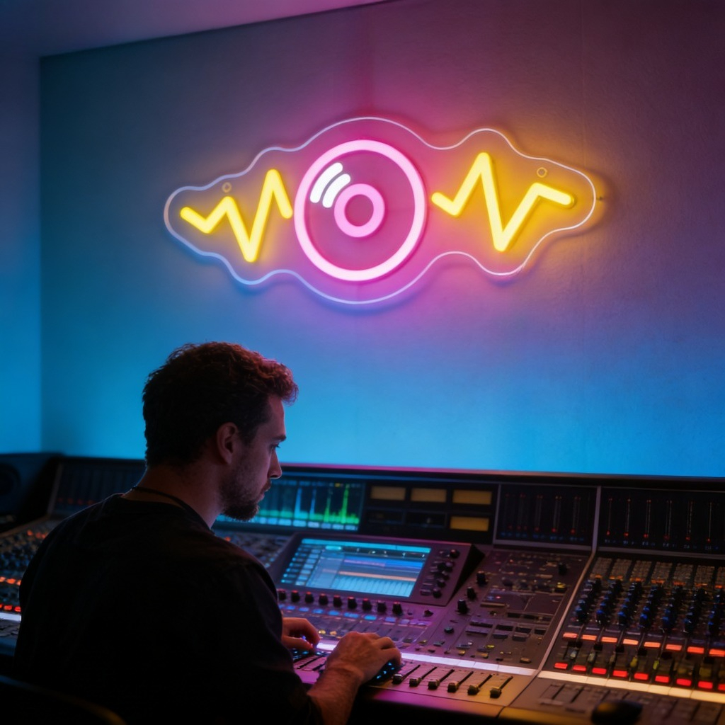 Sound Wave LED Neon Sign for B – Outdoor Lighting Decor Wow recenzja i cena