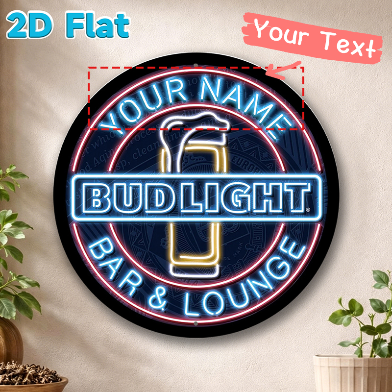 Custom Name Bud Light Bar and  – Lighting Metal Wall Decor recenzja i cena