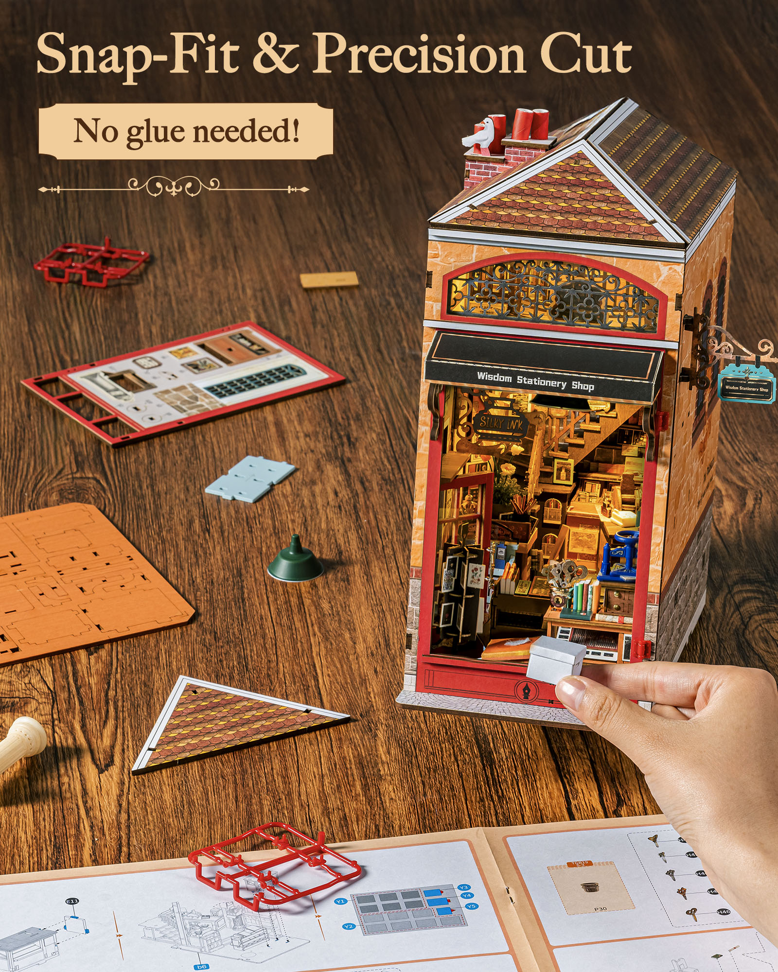 Rolife Wisdom Stationery Shop  – Lighting Decor For House recenzja i cena