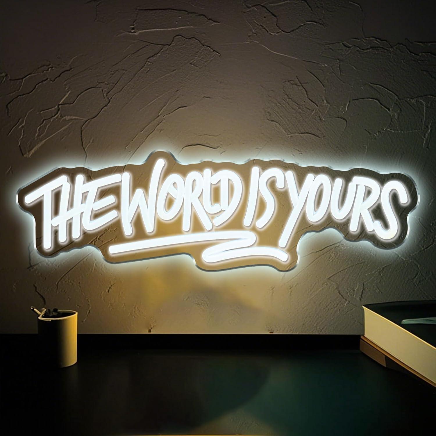 The World is Yours Neon Sign U – Lighting Decoration Wedding recenzja i cena