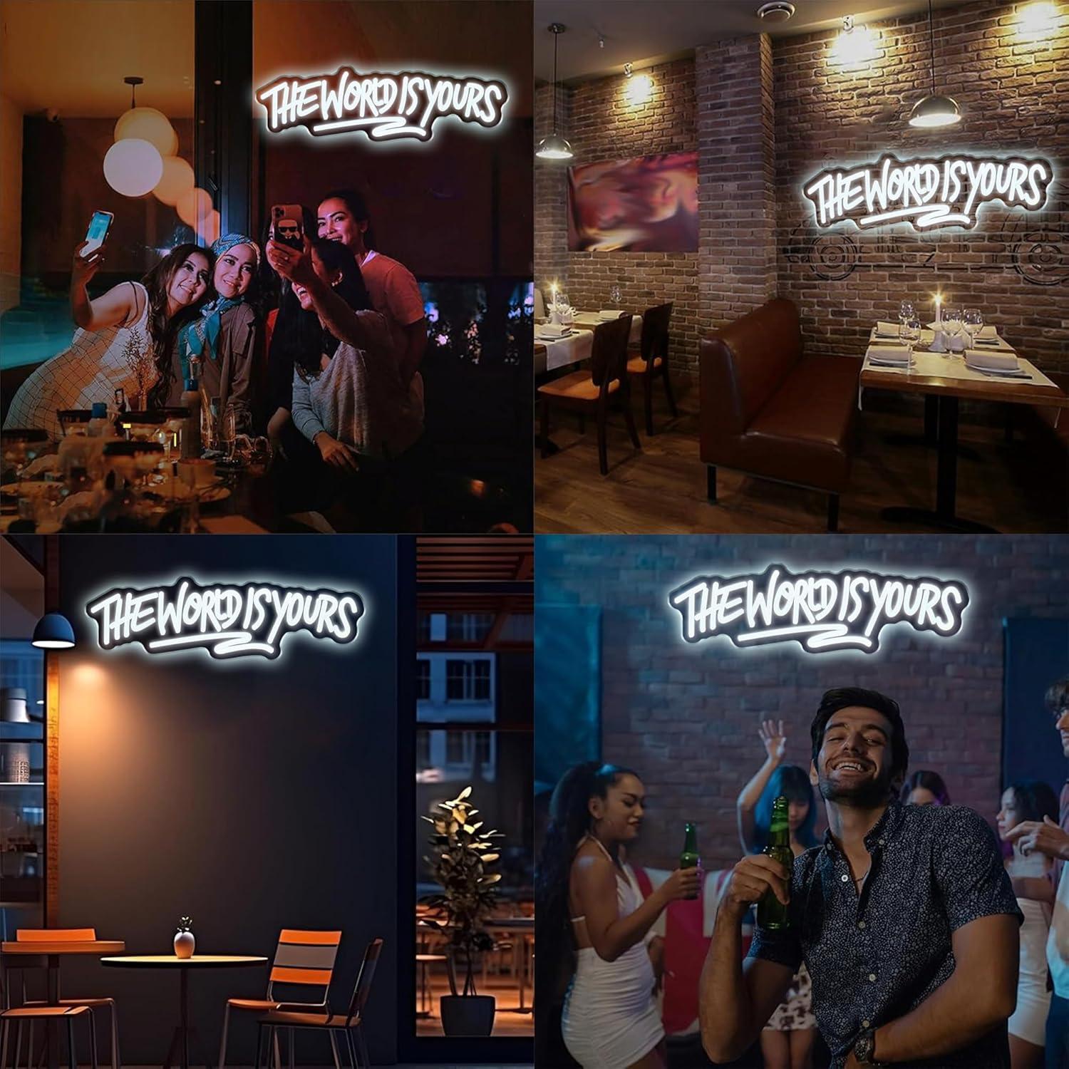 The World is Yours Neon Sign U – Lighting Decoration Wedding recenzja i cena