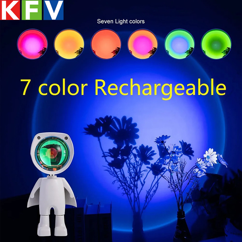Astronaut Robot Rainbow Projec – Sunset Lamp Projection recenzja i cena