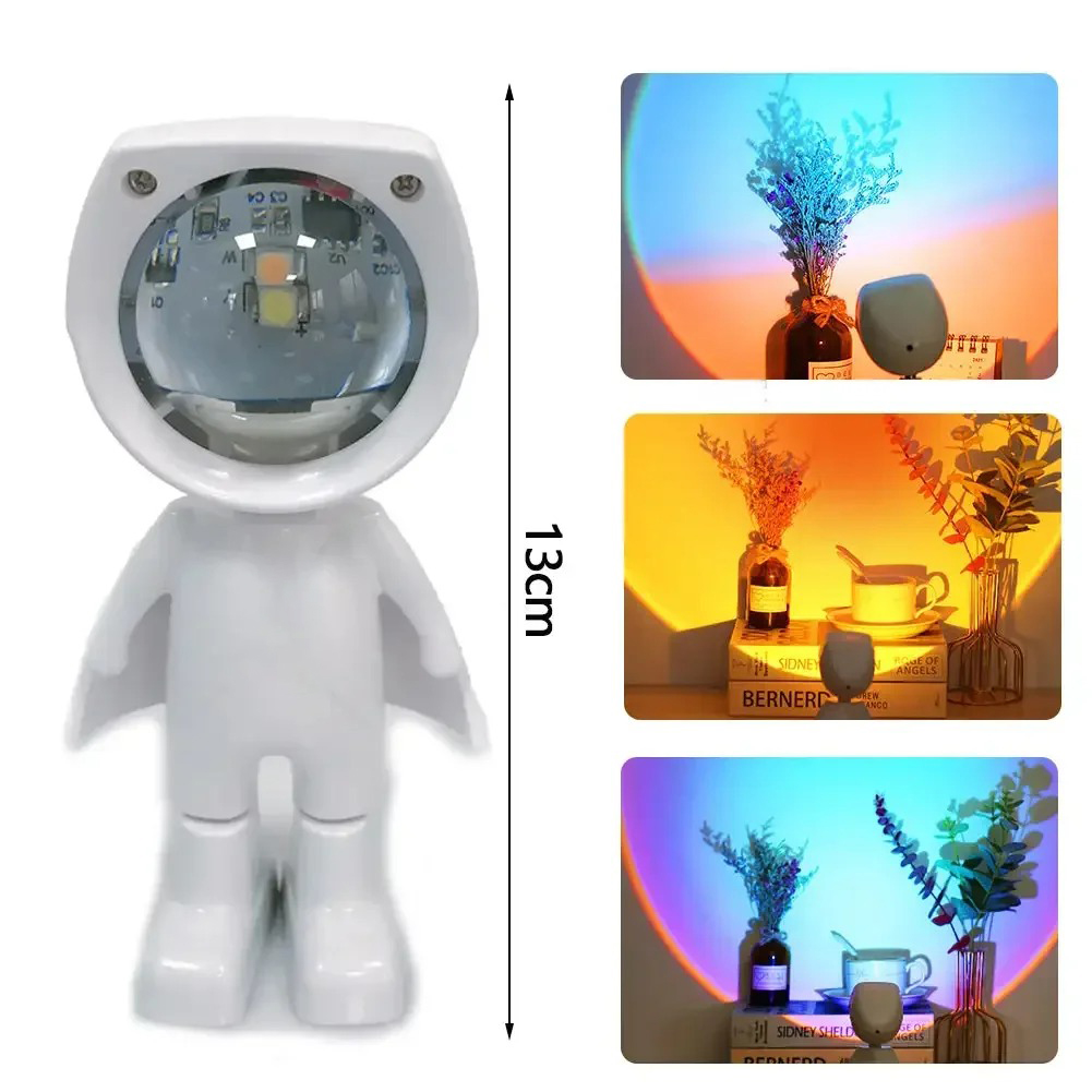 Astronaut Robot Rainbow Projec – Sunset Lamp Projection recenzja i cena