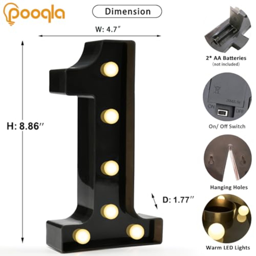 Decorative Led Light Up Number – Light Up Letters Marquee recenzja i cena