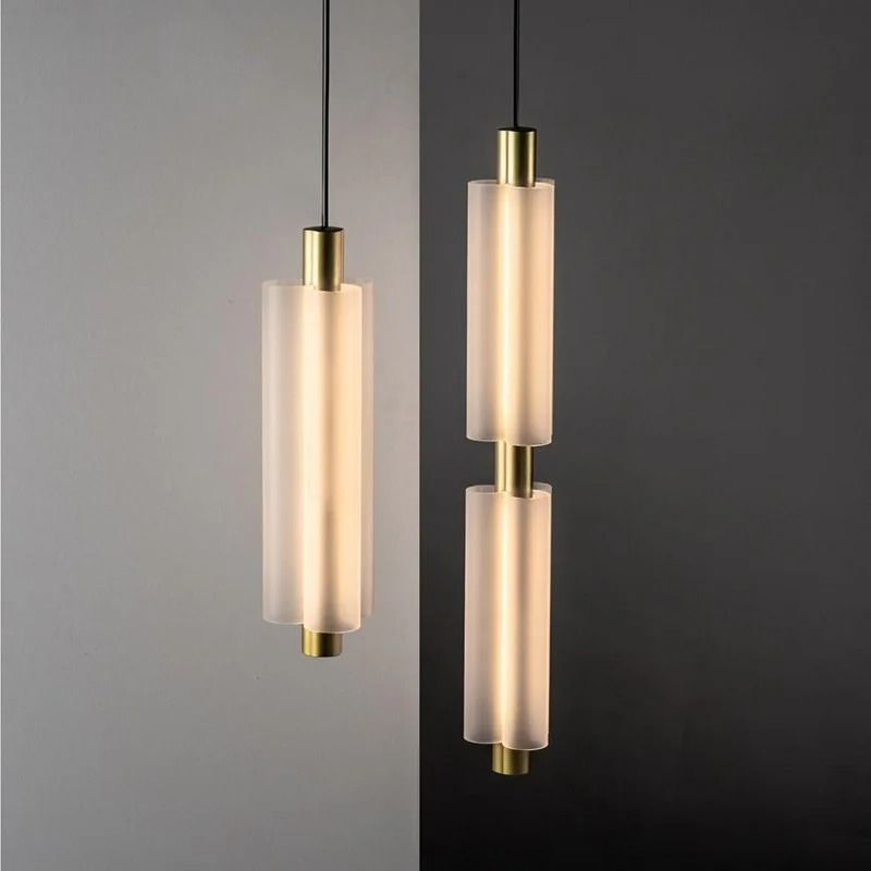 Modern Long Acrylic Pendant Li – Lighting Metal Wall Decor recenzja i cena