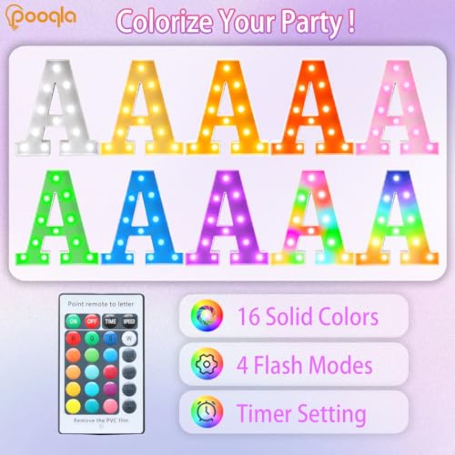 Colorful LED marquee letter li – Light Up Letters Marquee recenzja i cena