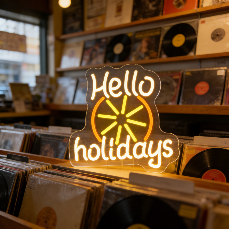 Hello Holidays LED Neon Signs  – Outdoor Lighting Decor Ideas recenzja i cena