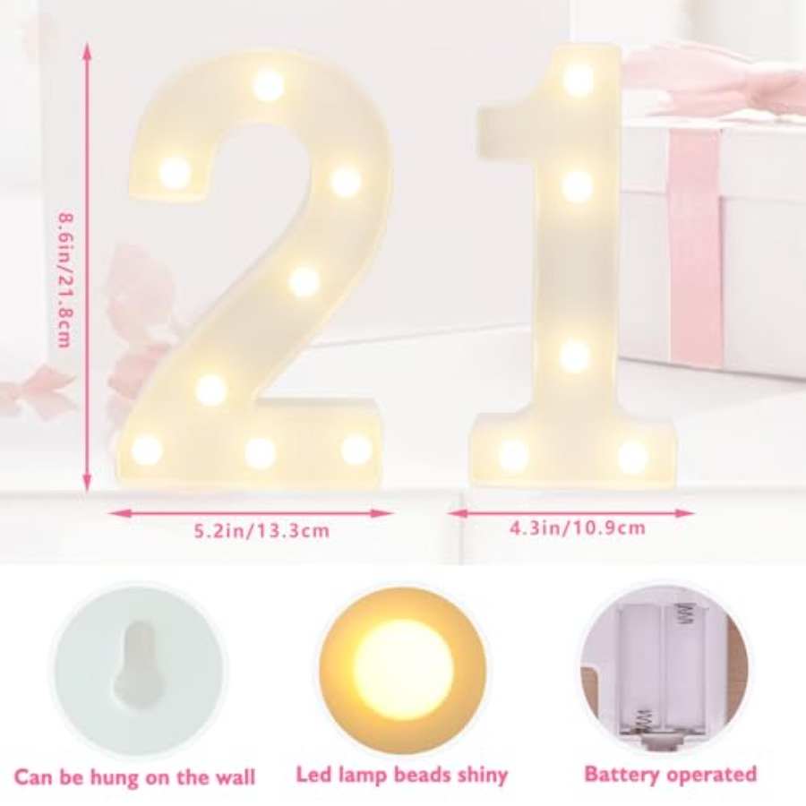 21 LED Marquee Number, 21st Bi – Light Up Letters Marquee recenzja i cena