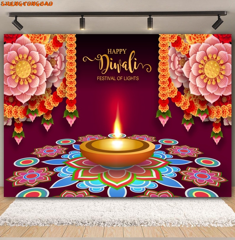 Happy Diwali Backdrop for Phot – Decor Lighting India recenzja i cena