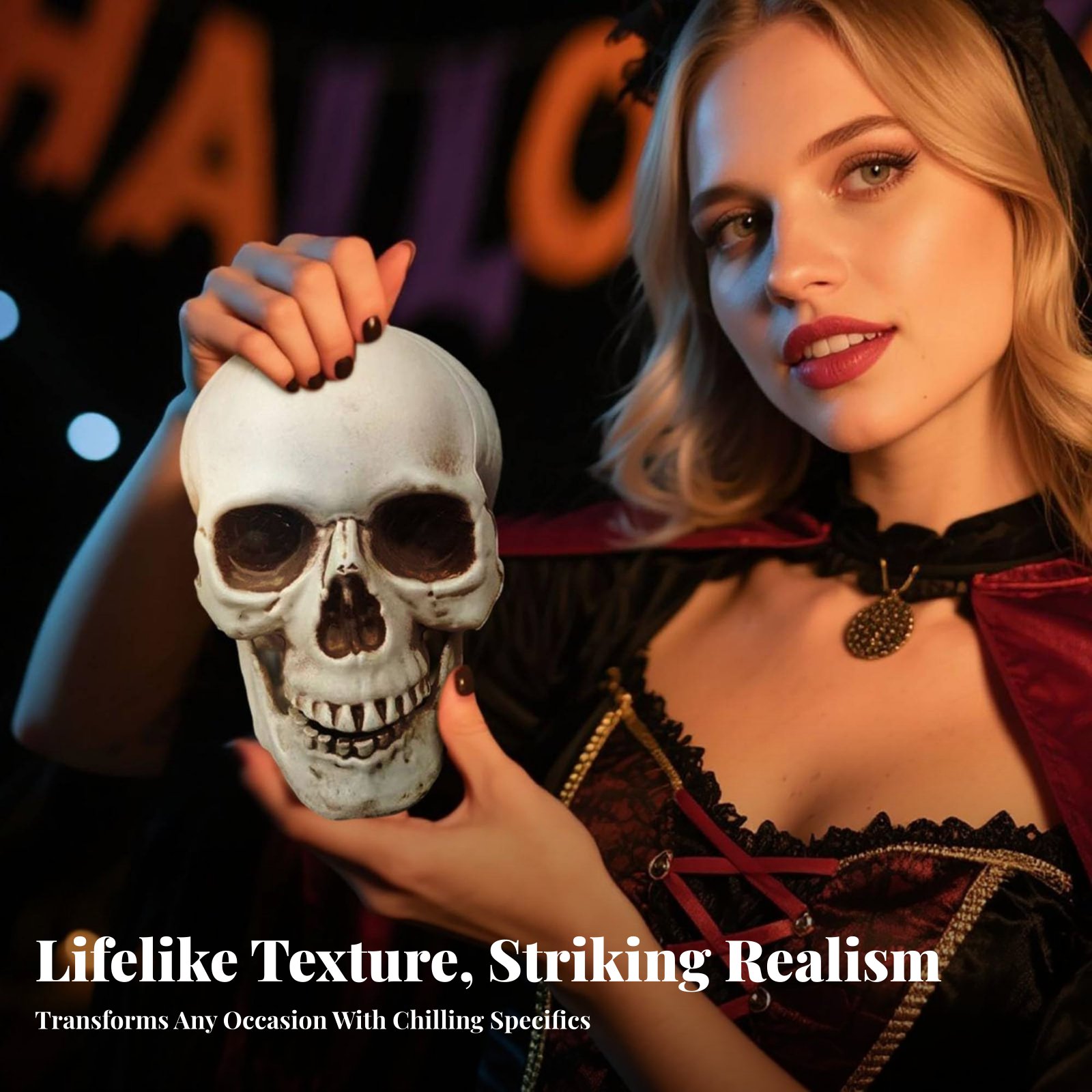 Realistic Skull Model Horror T – Decor Lighting & Decor Fires recenzja i cena
