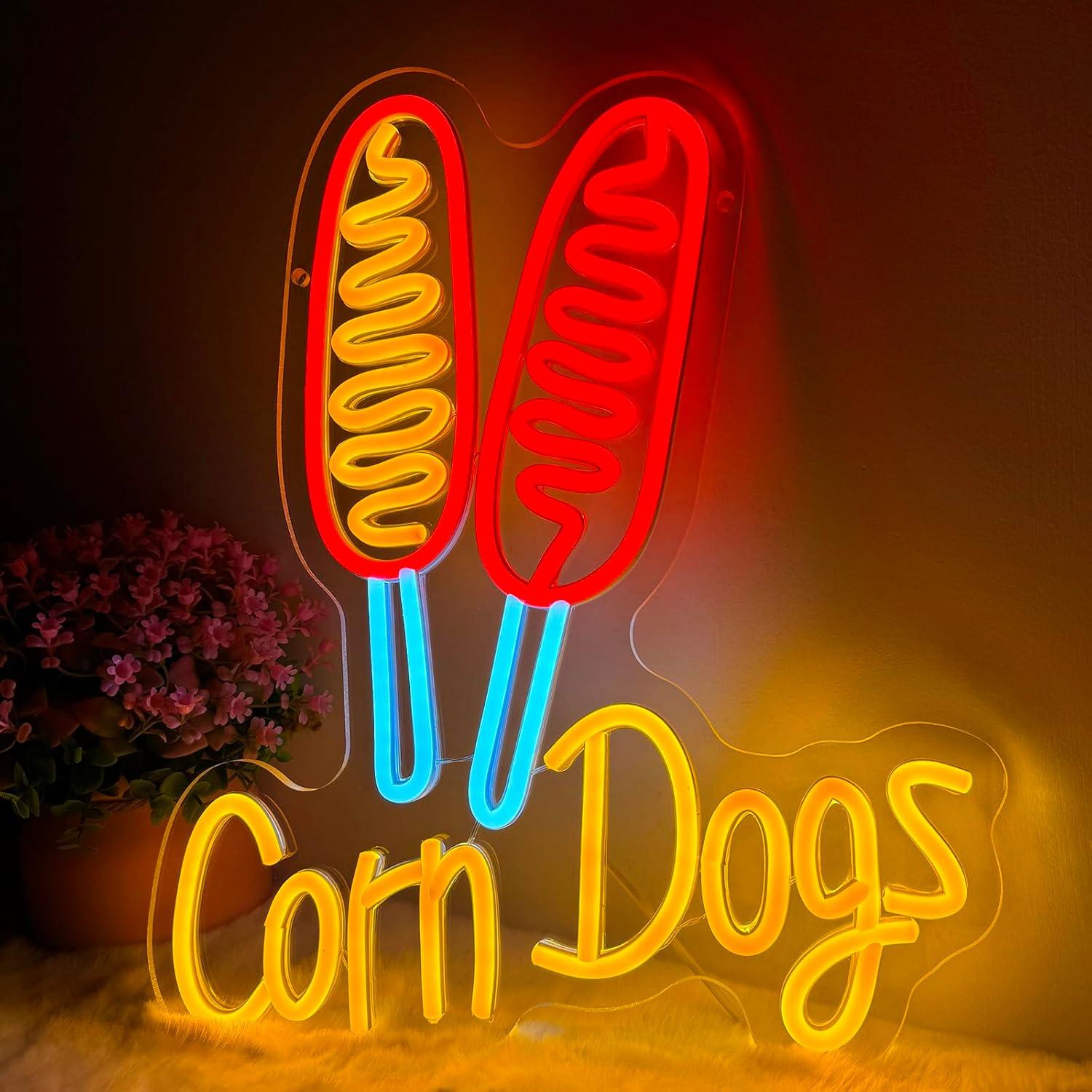 Corn Dog Neon Sign Snack USB D – Lighting Decoration Wedding recenzja i cena