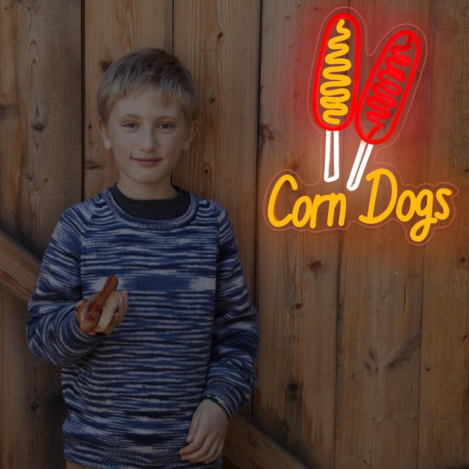 Corn Dog Neon Sign Snack USB D – Lighting Decoration Wedding recenzja i cena