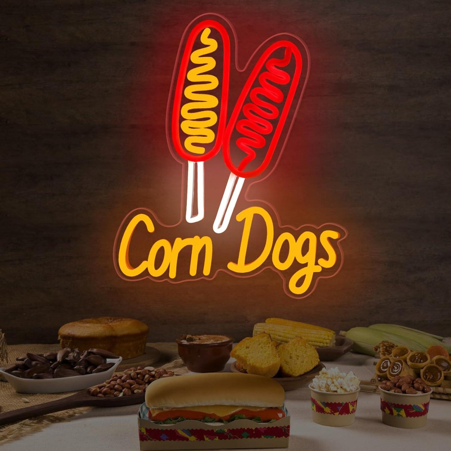 Corn Dog Neon Sign Snack USB D – Lighting Decoration Wedding recenzja i cena