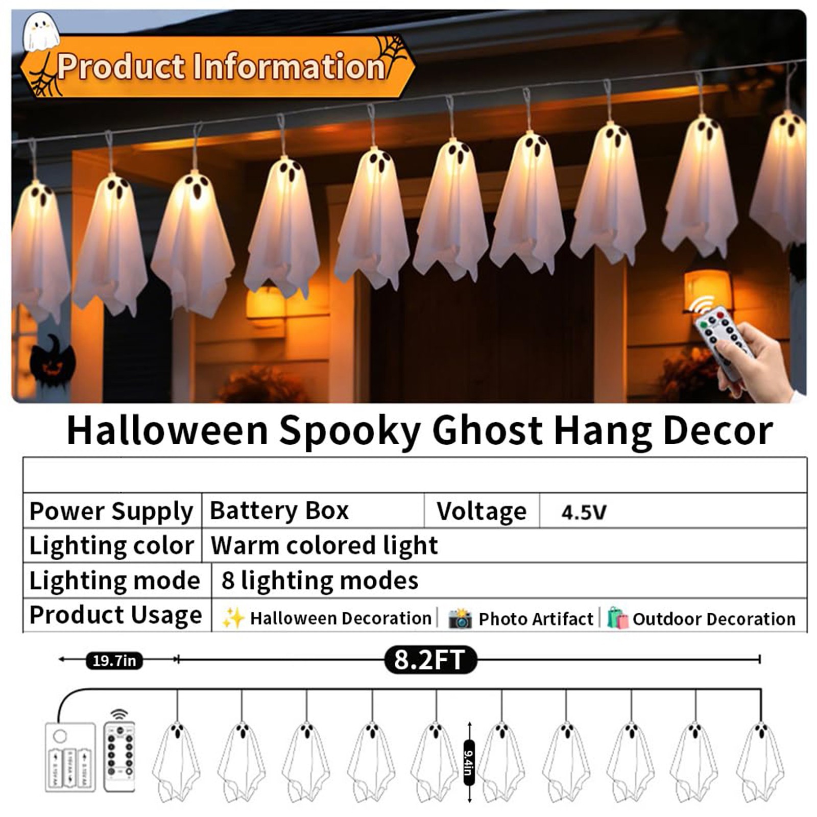 Haunted House Decor Halloween  – Lighting Decor For House recenzja i cena