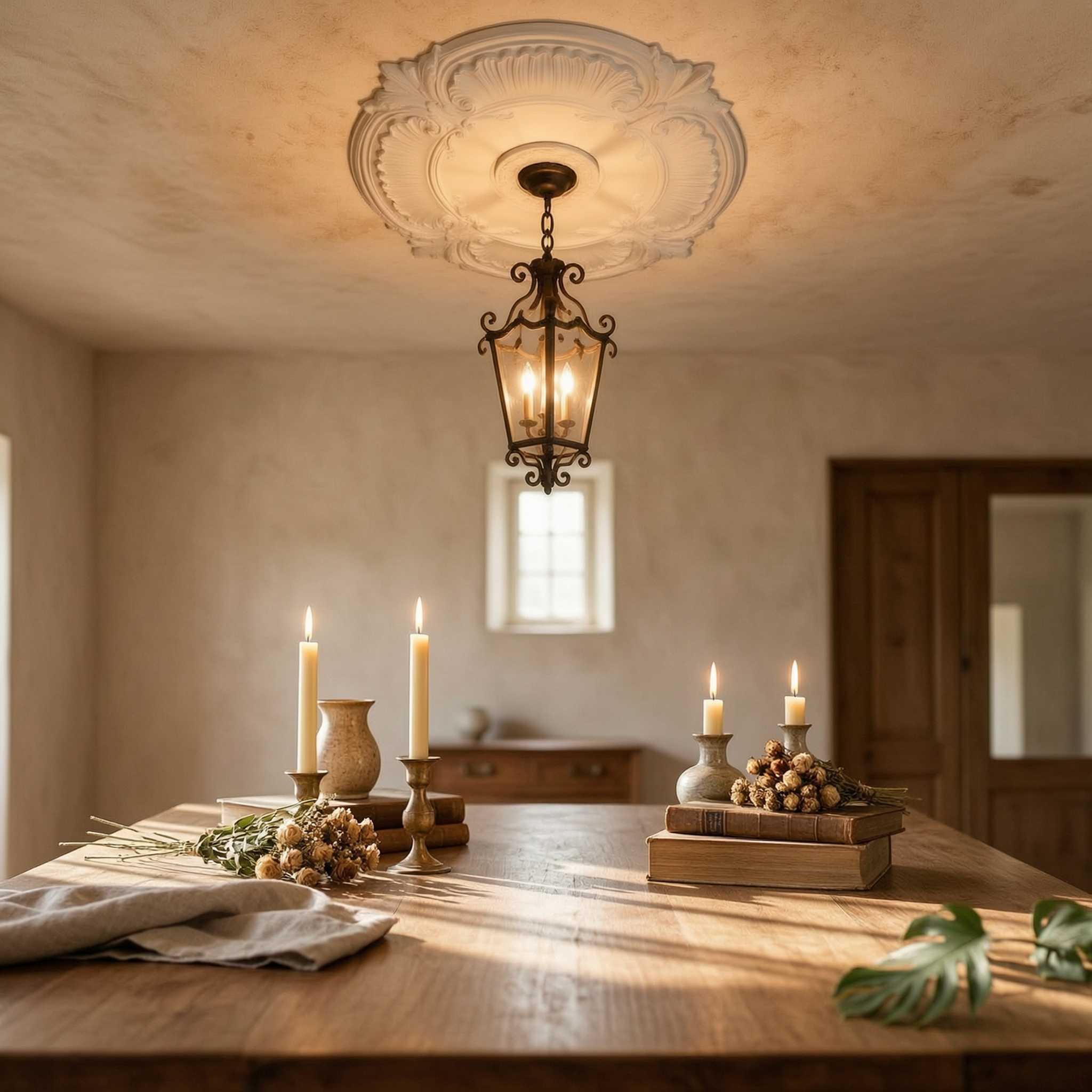 Round PU Ceiling Medallion Orn – Decor Lighting & Decor Fires recenzja i cena