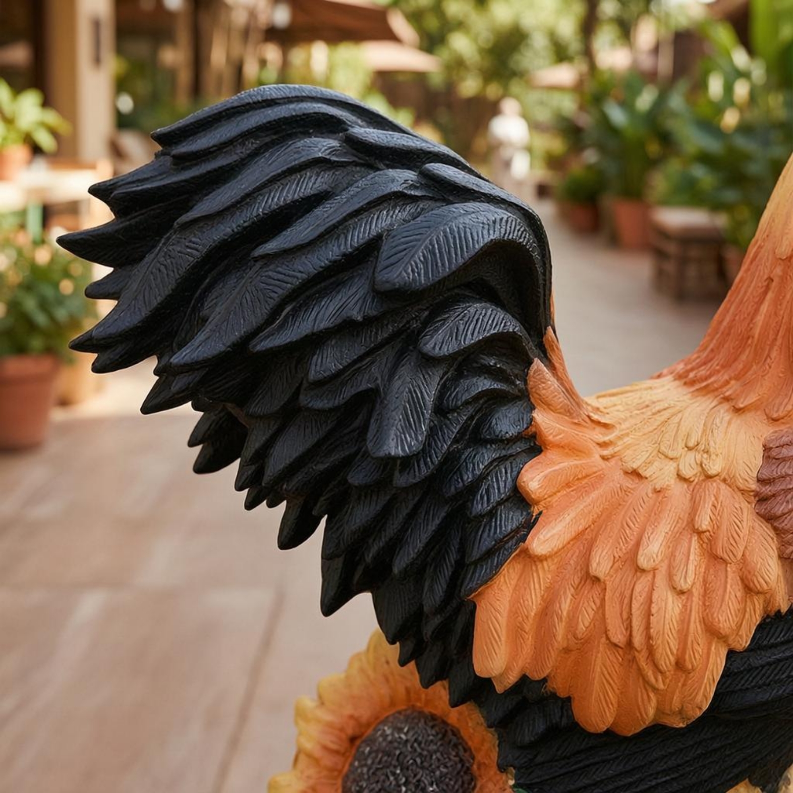 Solar Chicken Garden Sculpture – Outdoor Lighting Decor Ideas recenzja i cena