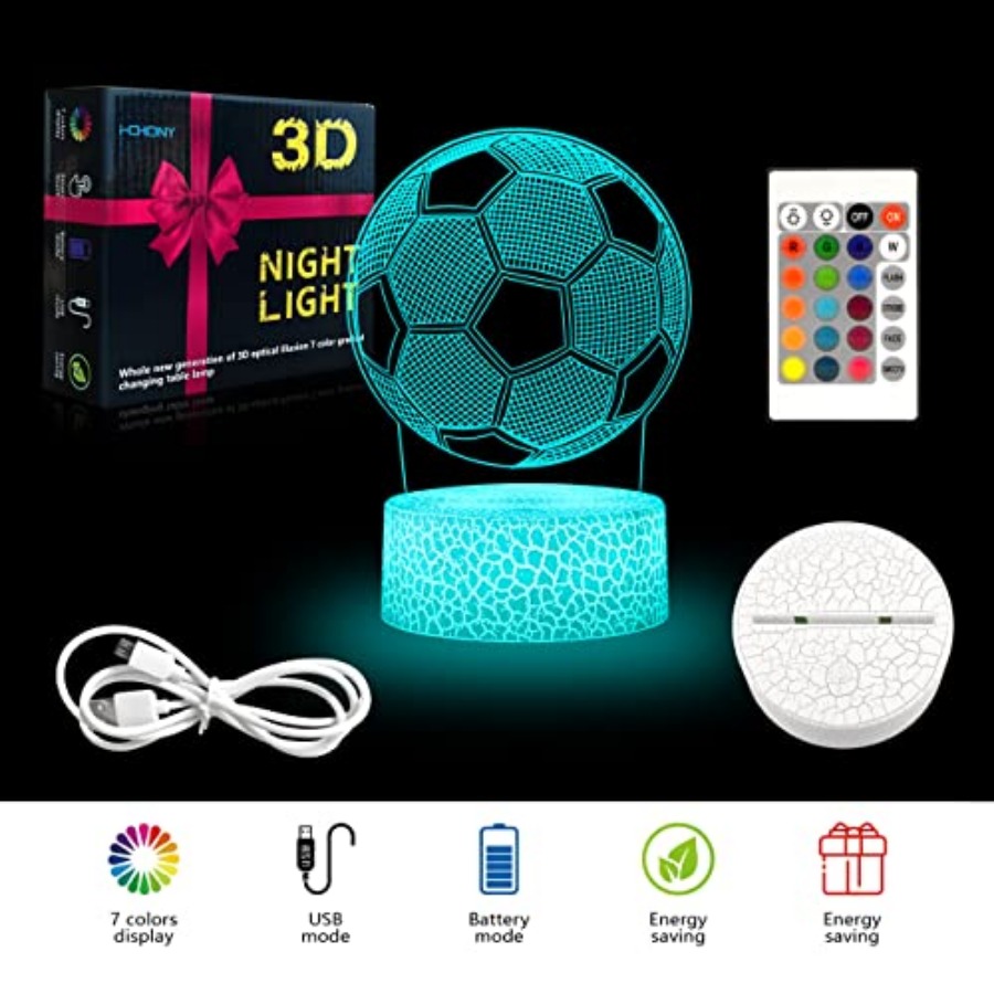 Soccer Gifts Night Light for,3 – Decor Lighting & Decor Fires recenzja i cena