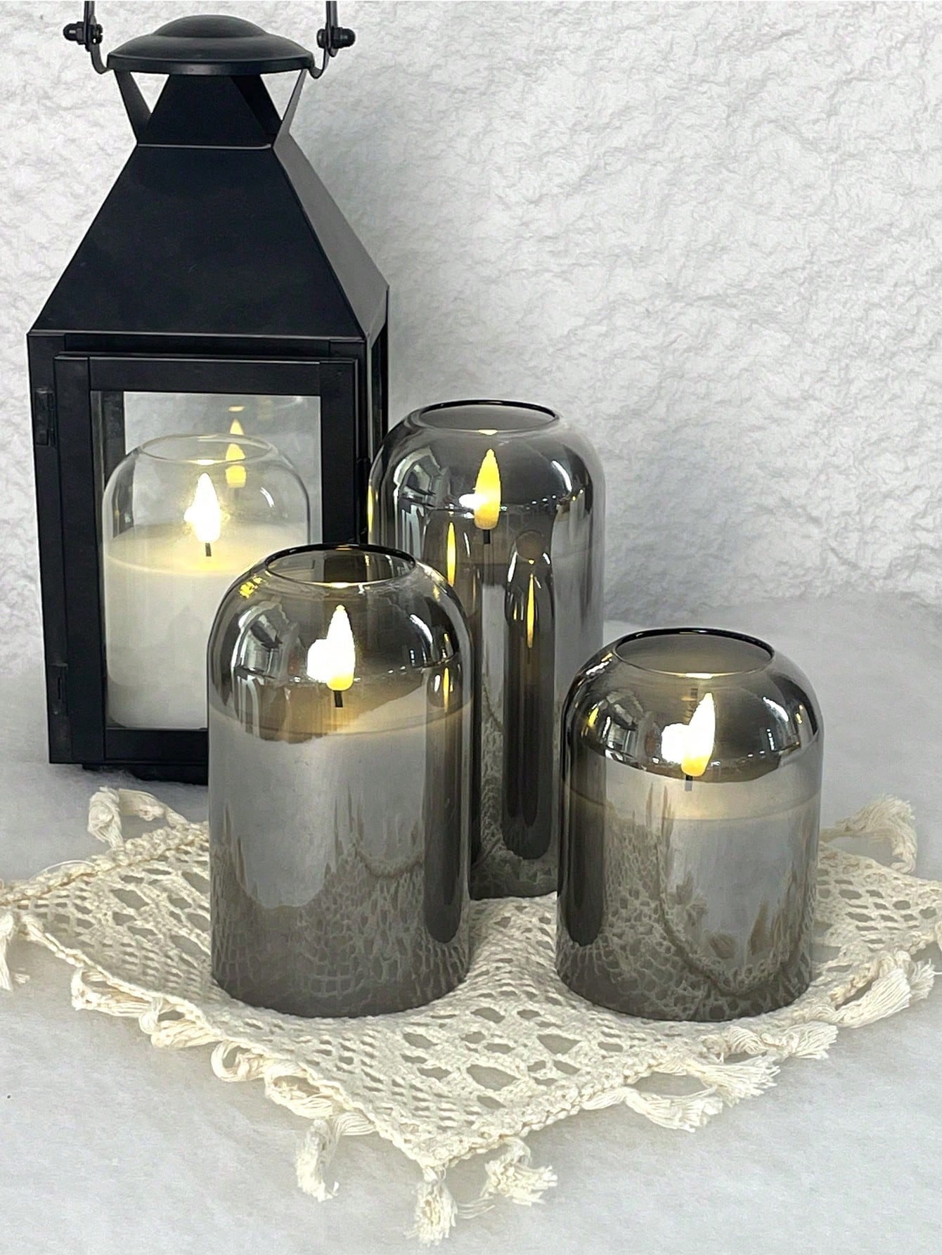 3 Pack Grey Flameless LED Cand – Decor Lighting & Decor Fires recenzja i cena