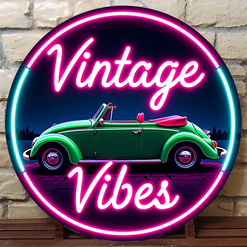 Vintage Neon Open Car Sign - R – Lighting Decor For House recenzja i cena